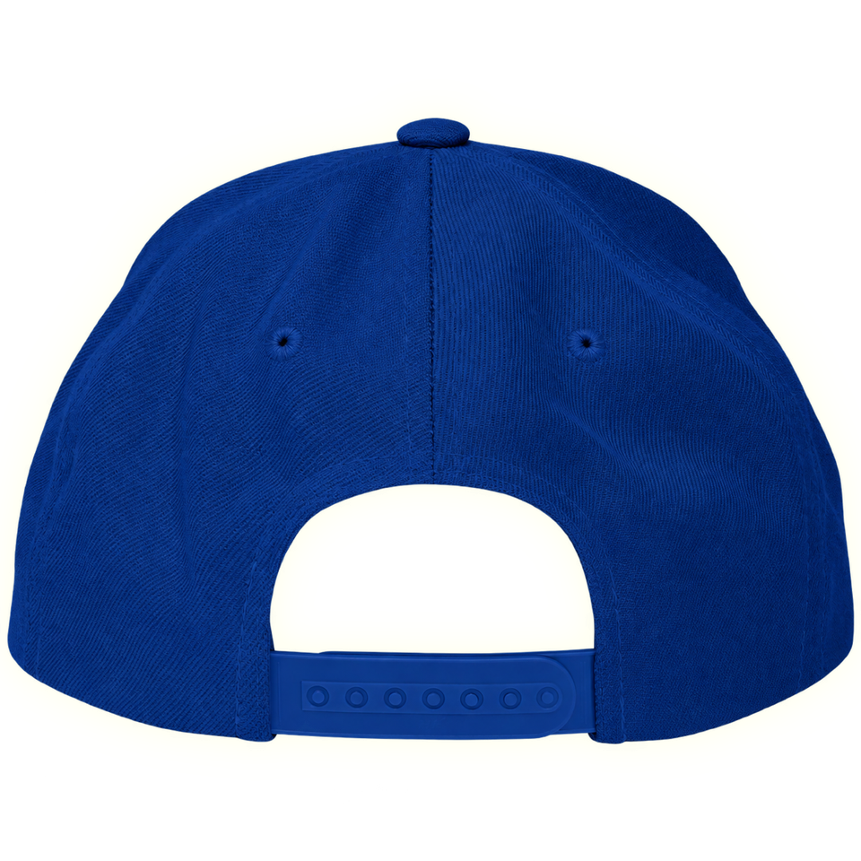 SCRIPT EMBROIDERED SNAPBACK  [BLUE]