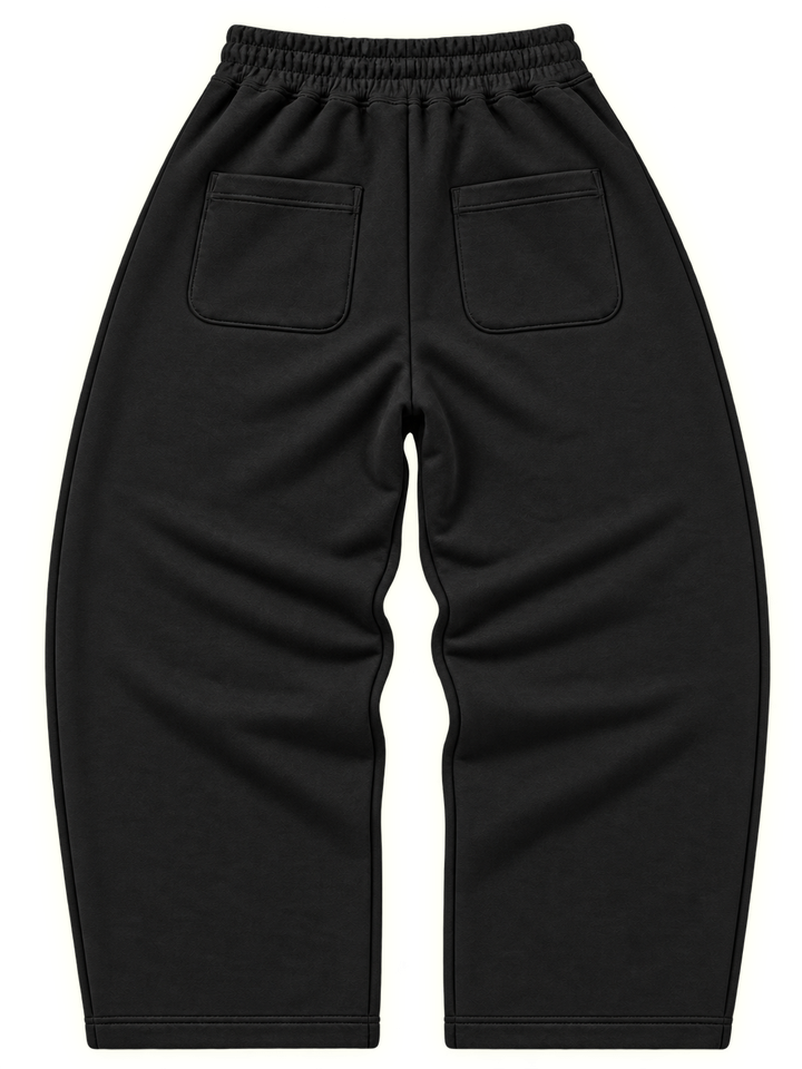 SCRIPT PRINT SWEATPANTS  [BLACK]