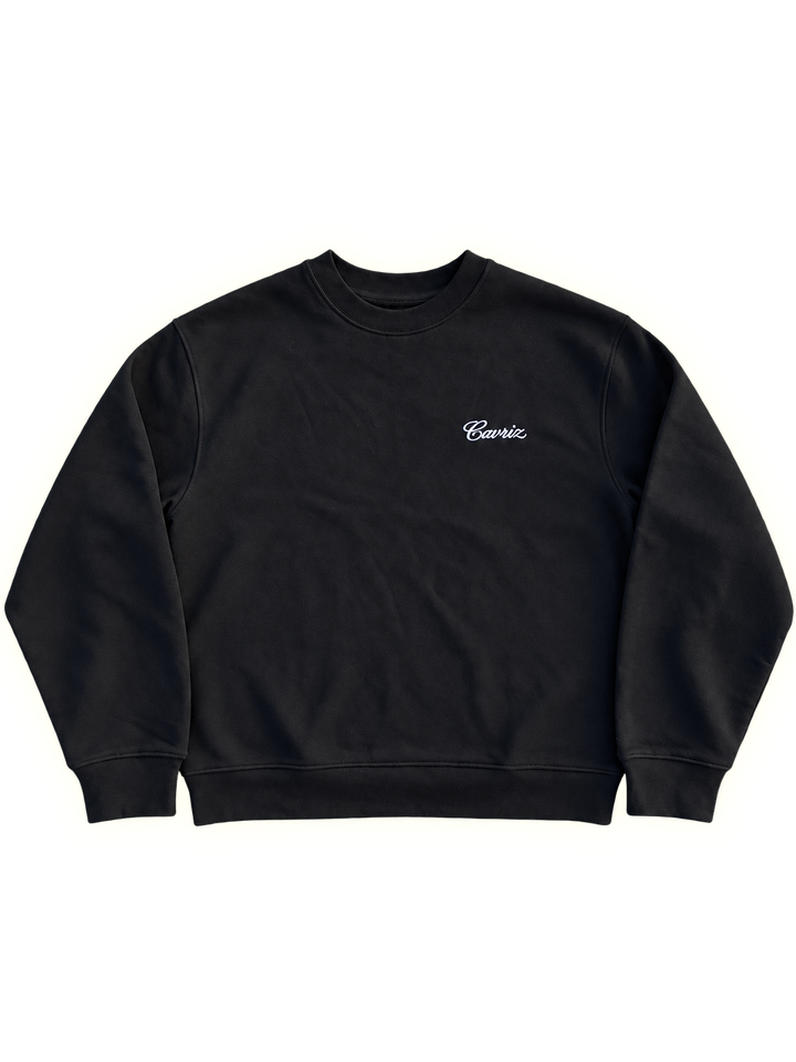 MINI SCRIPT CREWNECK  [BLACK]