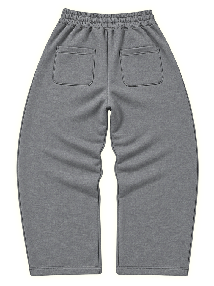 SCRIPT PRINT SWEATPANTS  [GRAY]